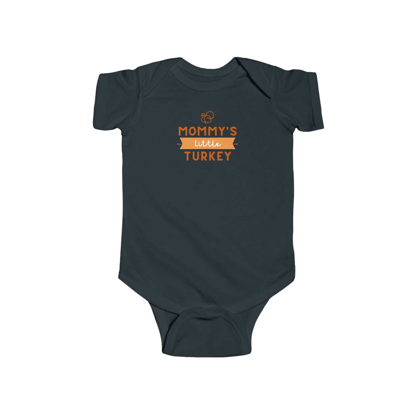 Mommy's little turkey Infant Fine Jersey Bodysuit Kids Apparel