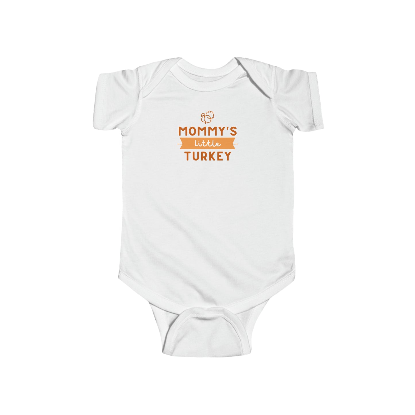 Mommy's little turkey Infant Fine Jersey Bodysuit Kids Apparel