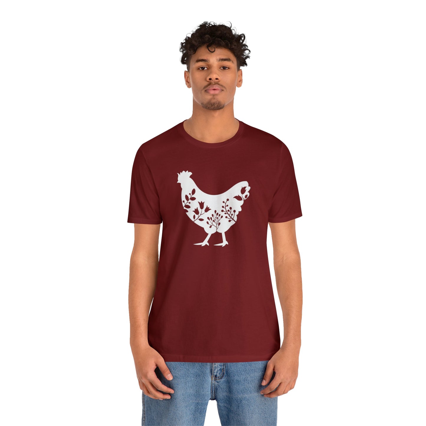 Paisley Chicken Unisex Jersey Short Sleeve Graphic Tees