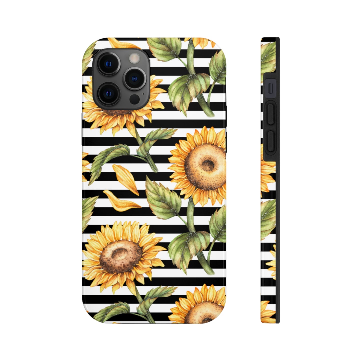 Sunflower Stripped Tough Phone Case