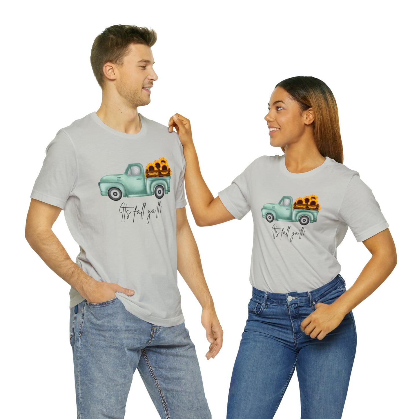 It's fall y'all! Unisex Jersey Short Sleeve Graphic Tees