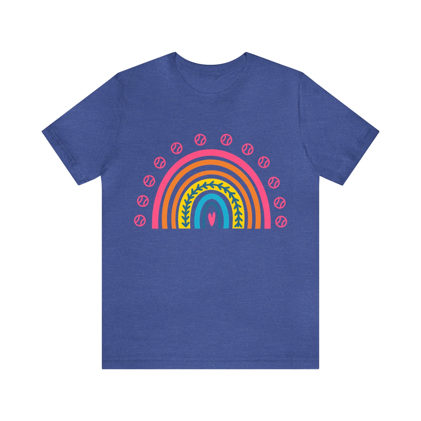 Baseball/Softball Rainbow Unisex Jersey Short Sleeve Tee Graphic Tees