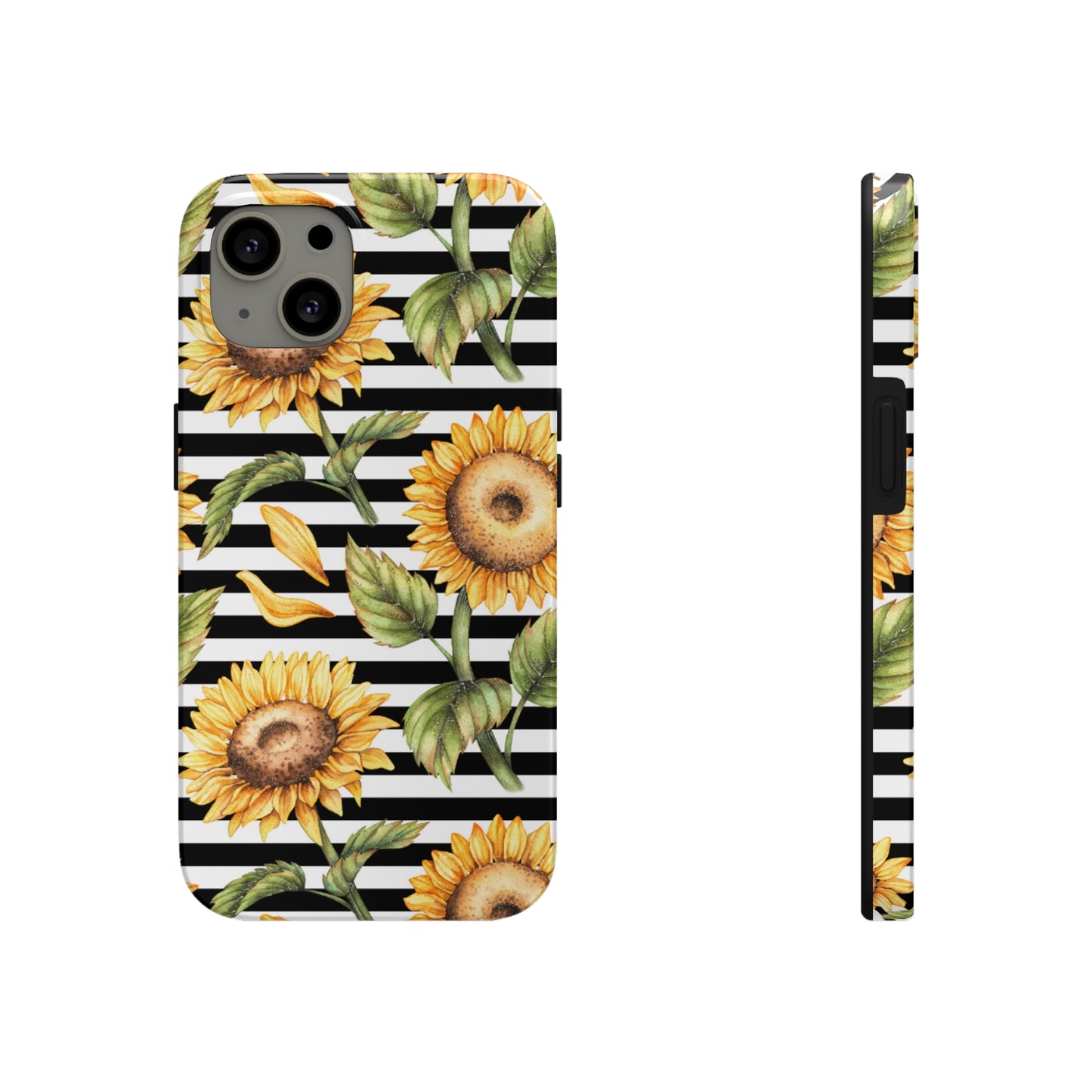 Sunflower Stripped Tough Phone Case