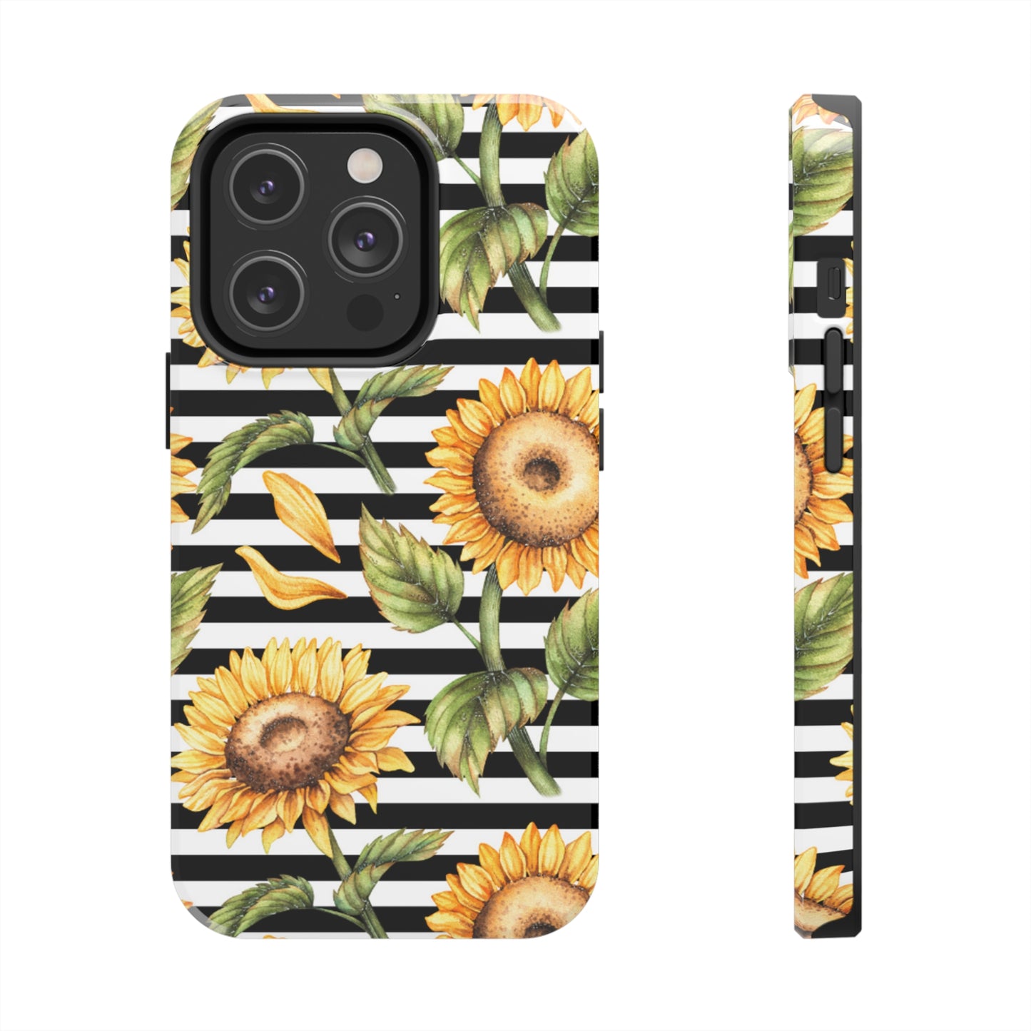 Sunflower Stripped Tough Phone Case