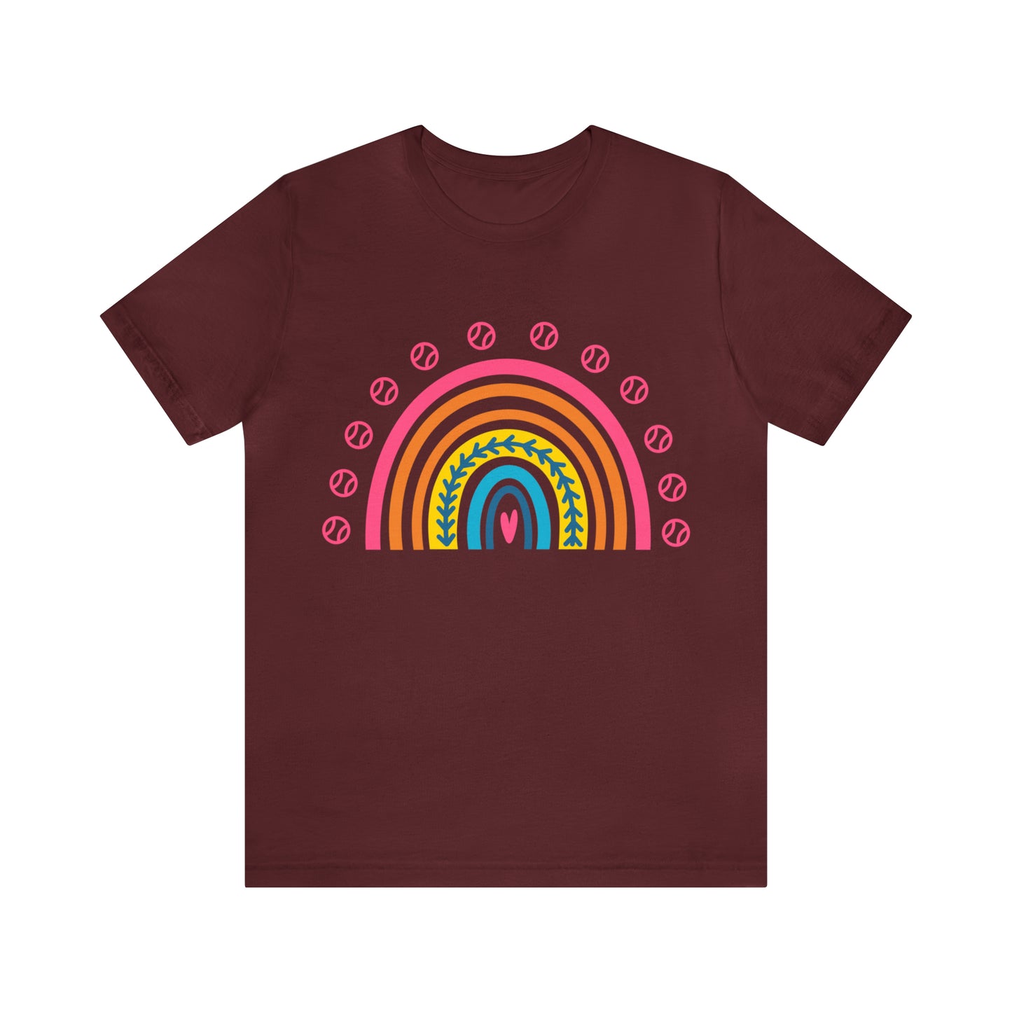 Baseball/Softball Rainbow Unisex Jersey Short Sleeve Tee Graphic Tees