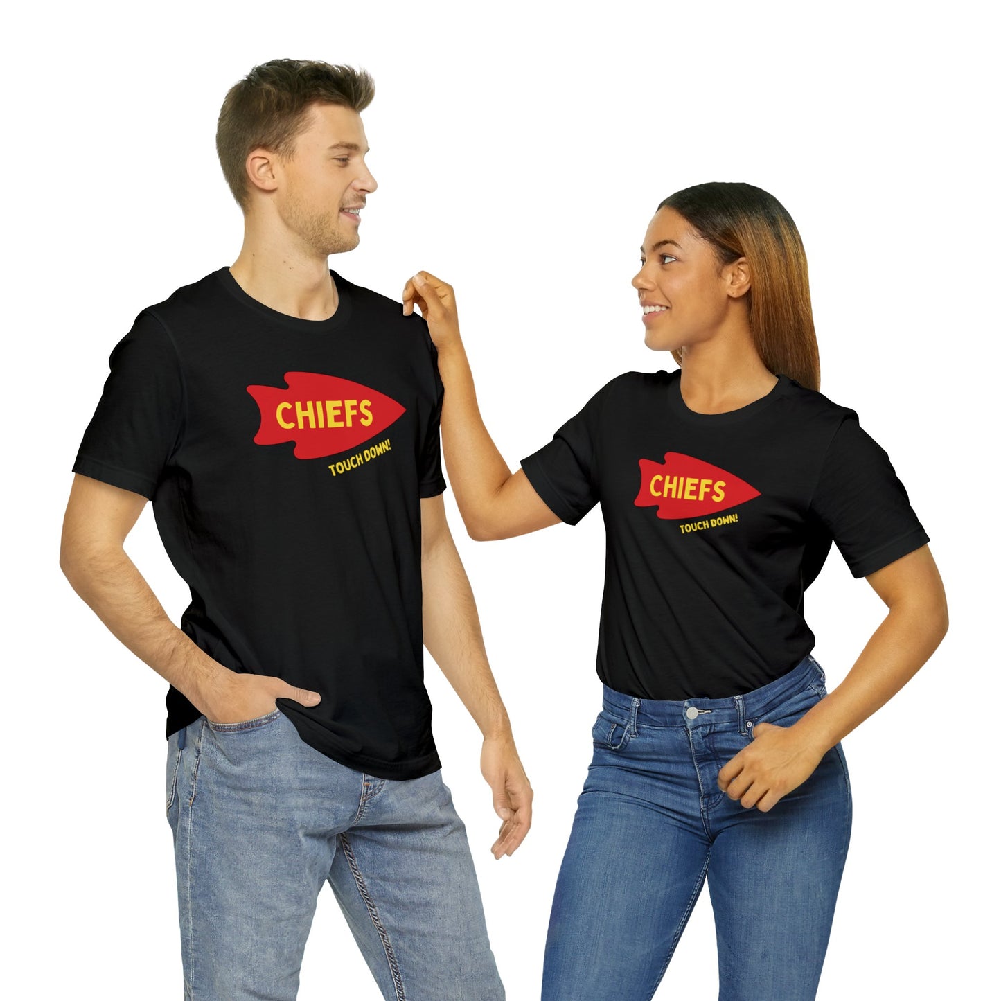 Chiefs TOUCH DOWN! Unisex Jersey Short Sleeve Graphic Tees