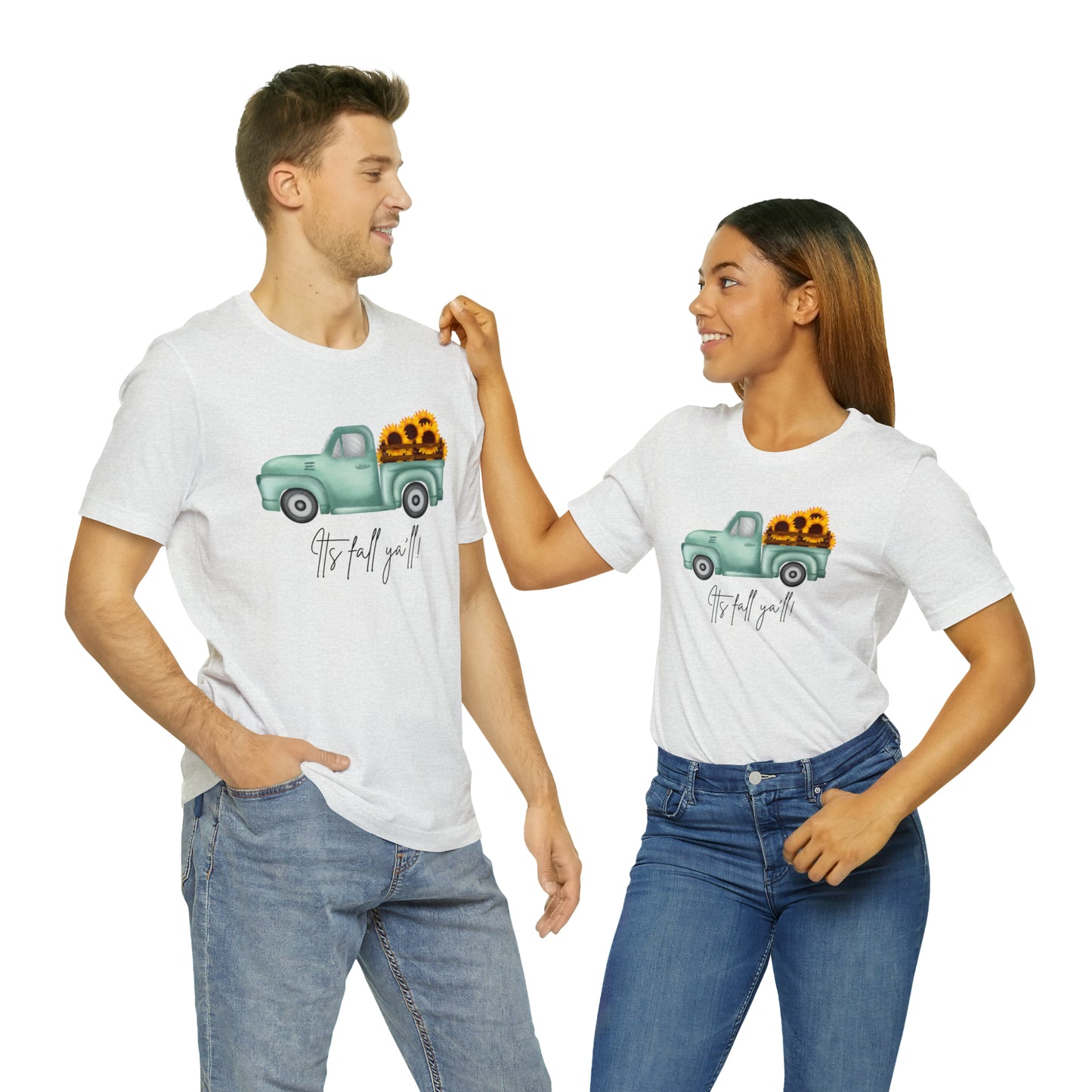 It's fall y'all! Unisex Jersey Short Sleeve Graphic Tees