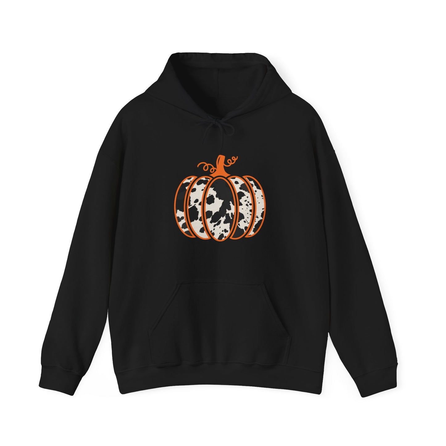 Cow Print Pumpkin Unisex Heavy Blend™ Hooded Sweatshirt