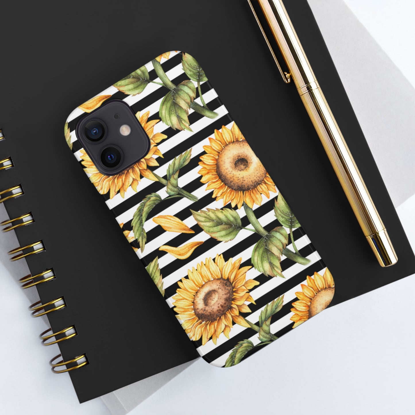 Sunflower Stripped Tough Phone Case