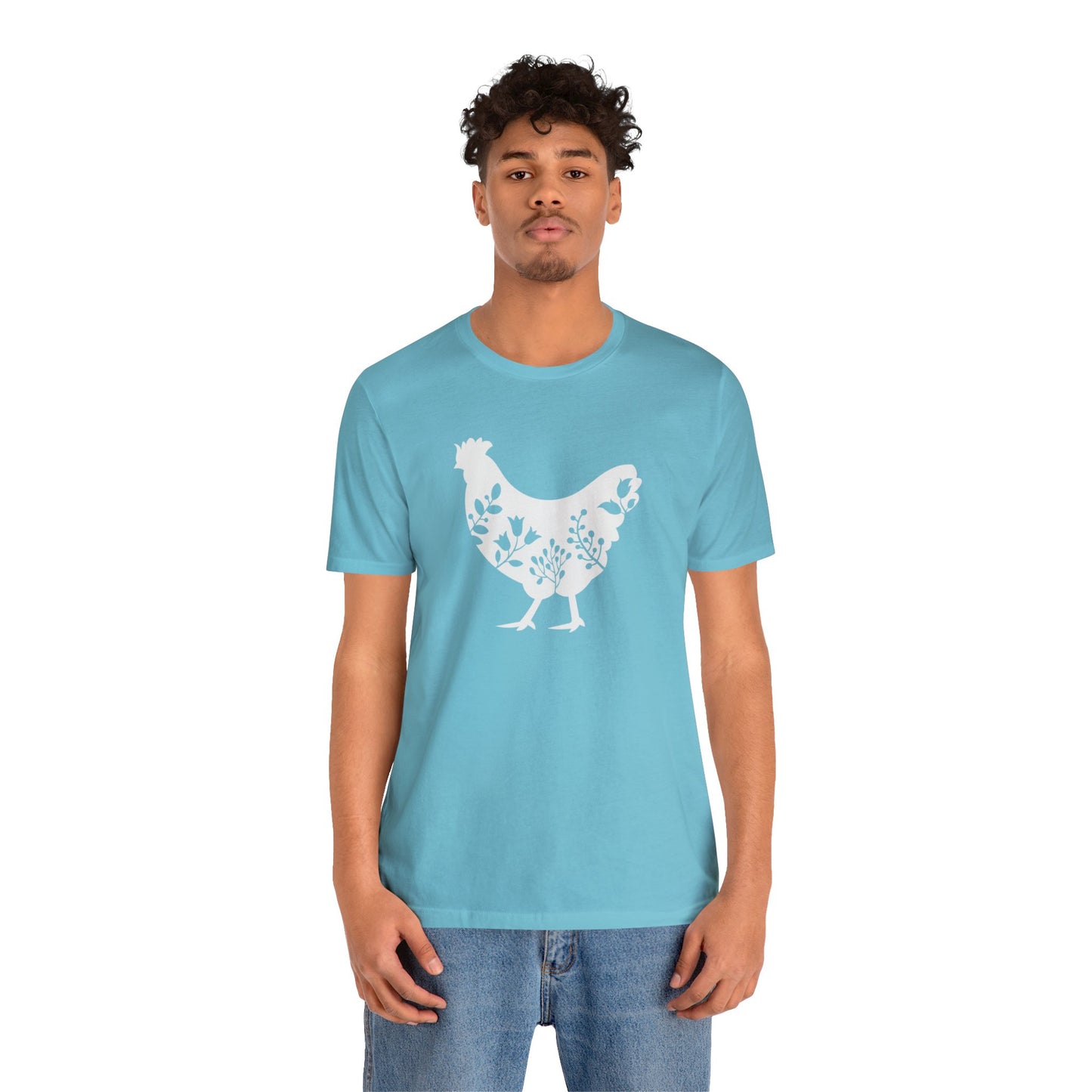 Paisley Chicken Unisex Jersey Short Sleeve Graphic Tees