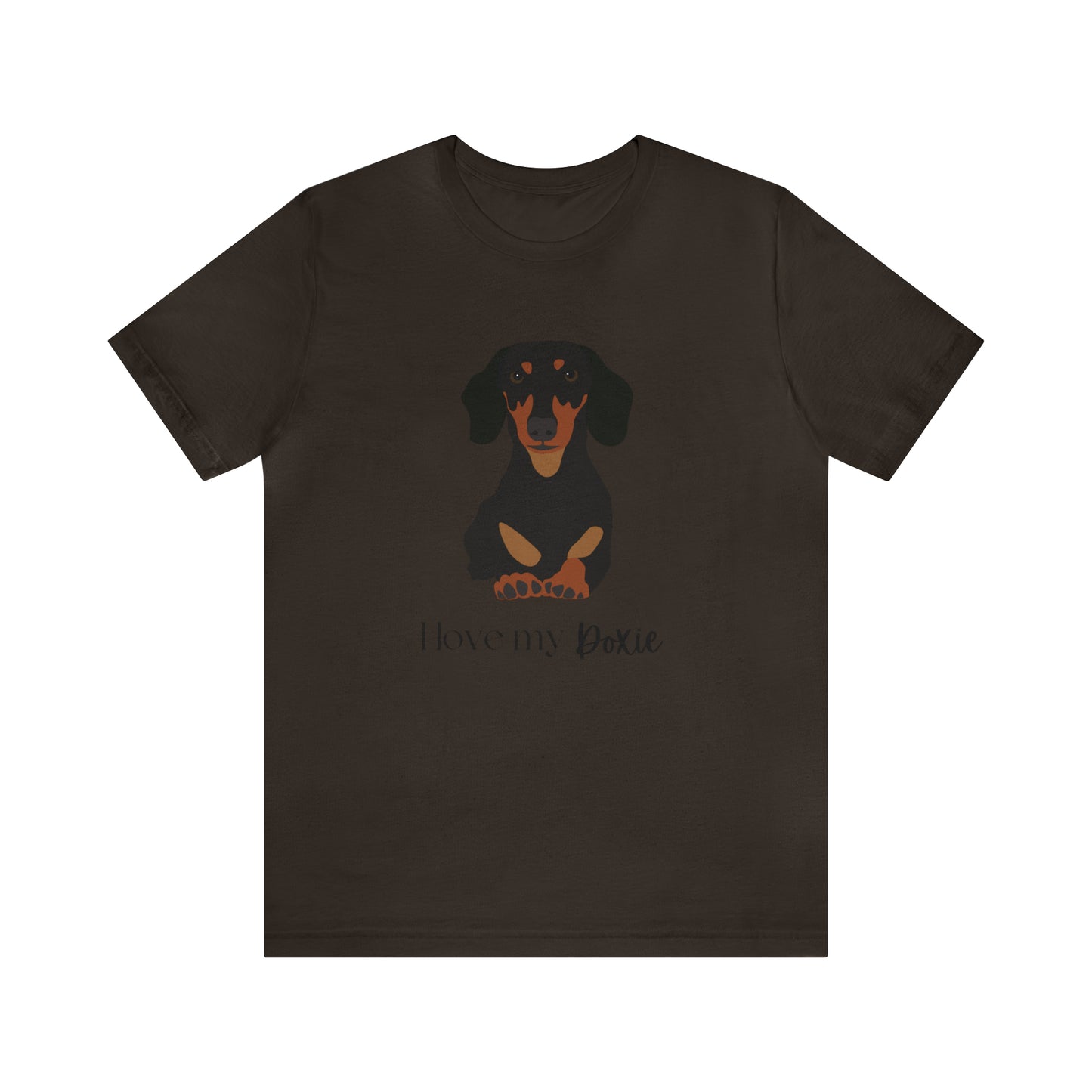 I love my Doxie Unisex Jersey Short Sleeve Graphic Tees