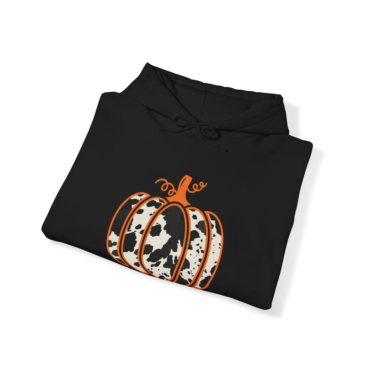 Cow Print Pumpkin Unisex Heavy Blend™ Hooded Sweatshirt