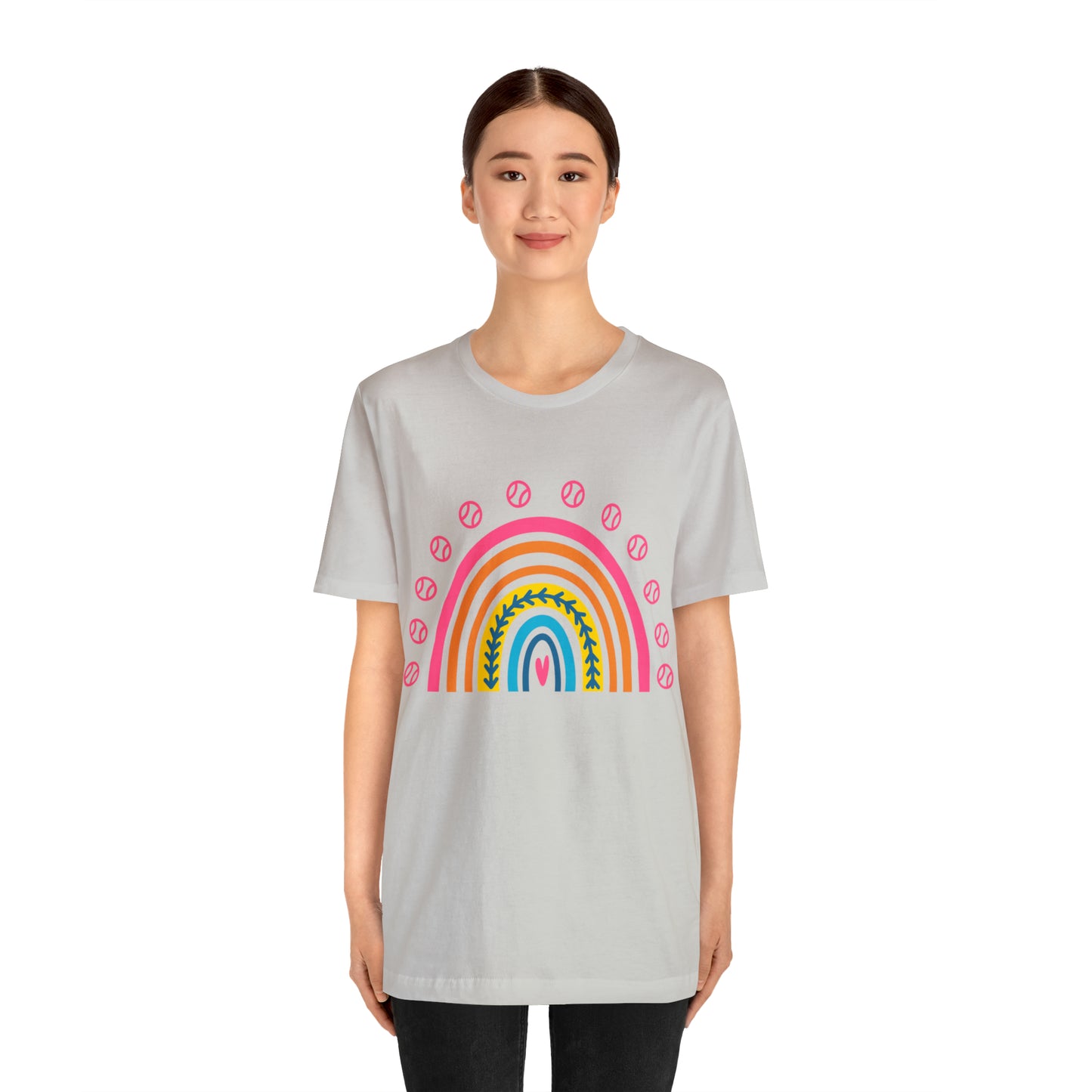 Baseball/Softball Rainbow Unisex Jersey Short Sleeve Tee Graphic Tees