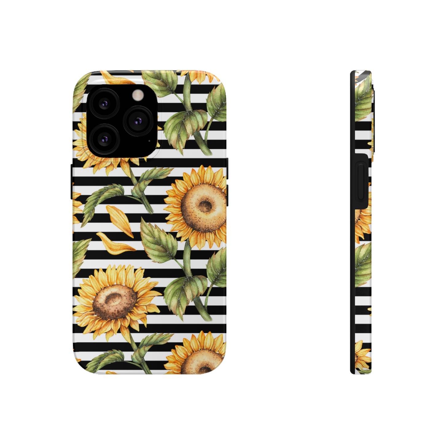 Sunflower Stripped Tough Phone Case