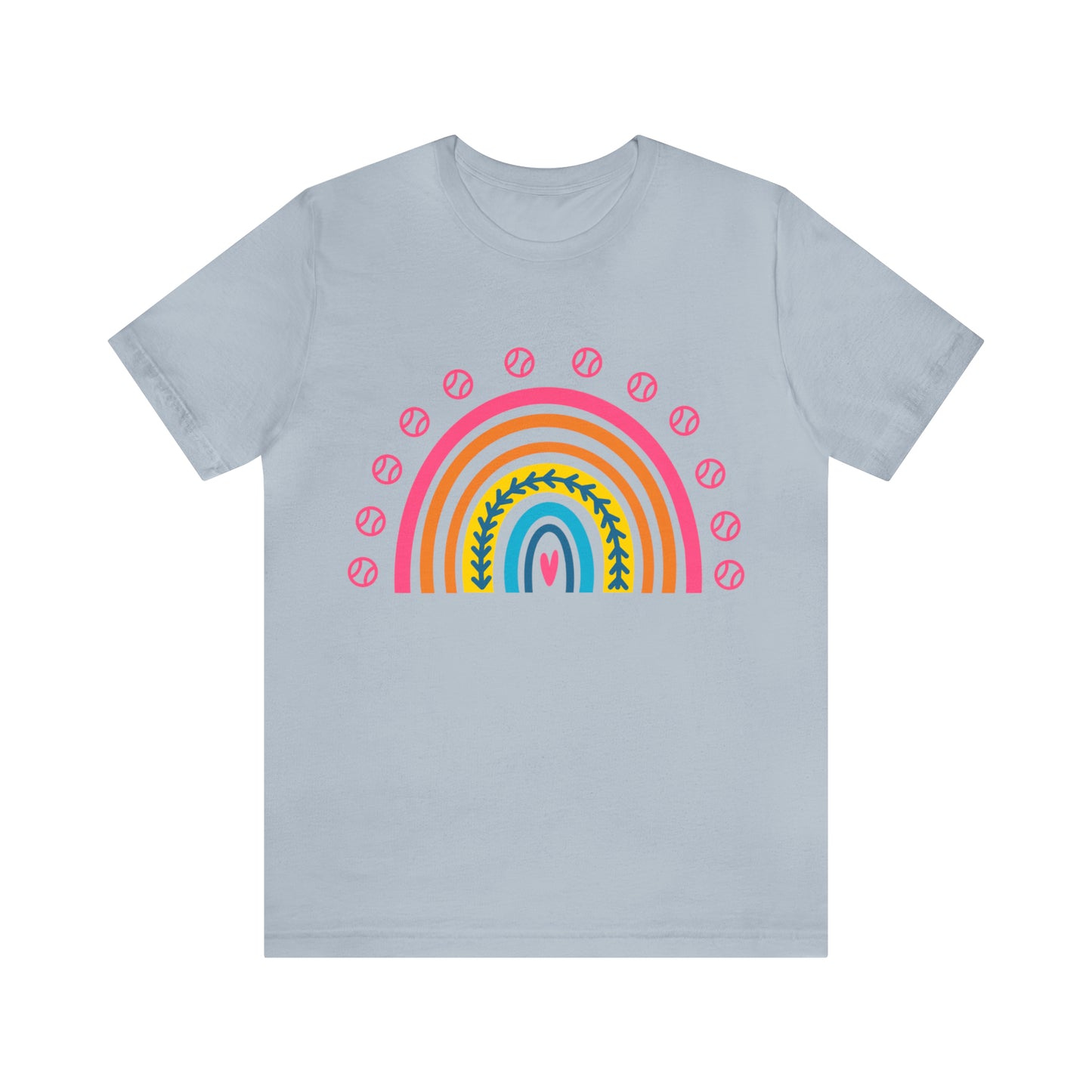 Baseball/Softball Rainbow Unisex Jersey Short Sleeve Tee Graphic Tees