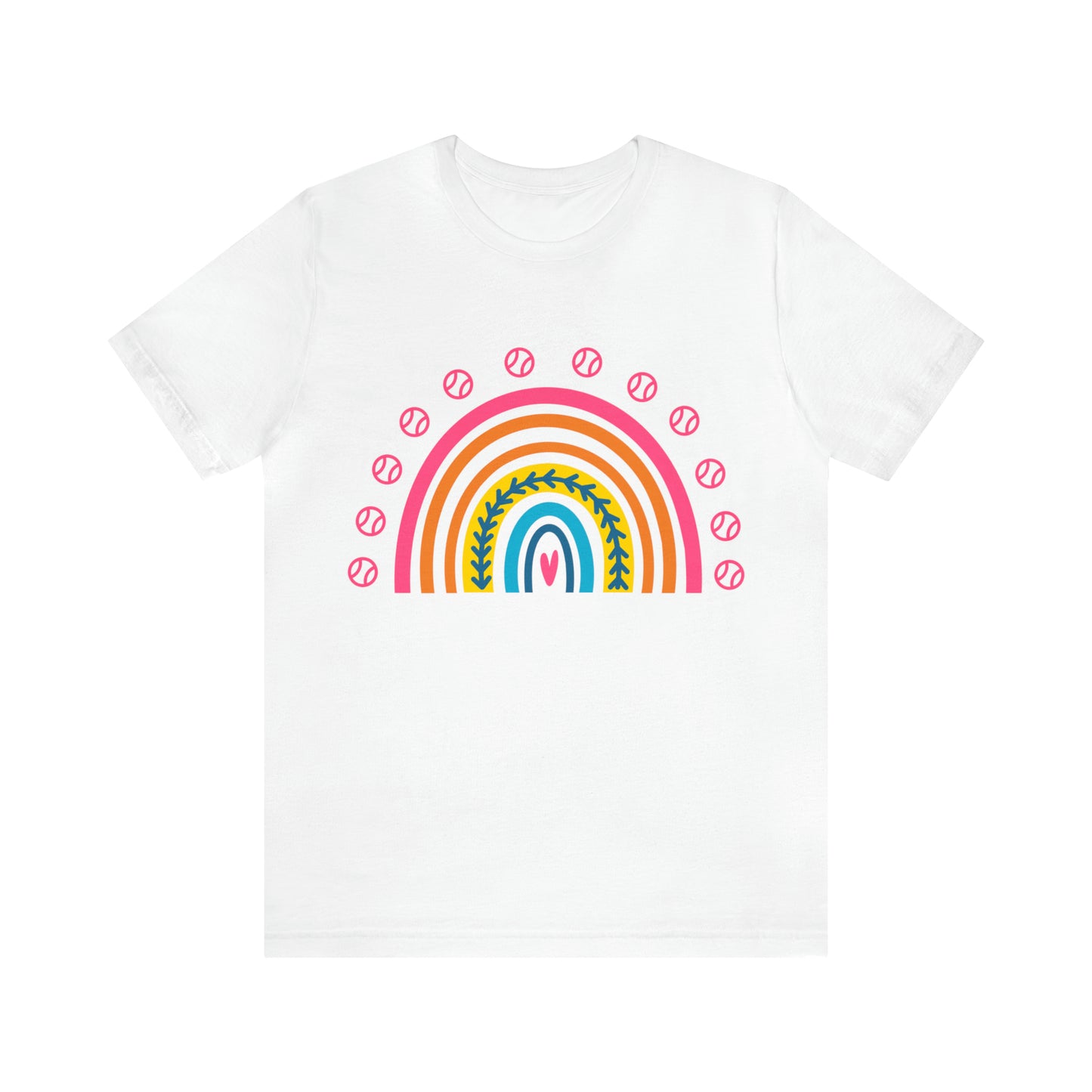 Baseball/Softball Rainbow Unisex Jersey Short Sleeve Tee Graphic Tees