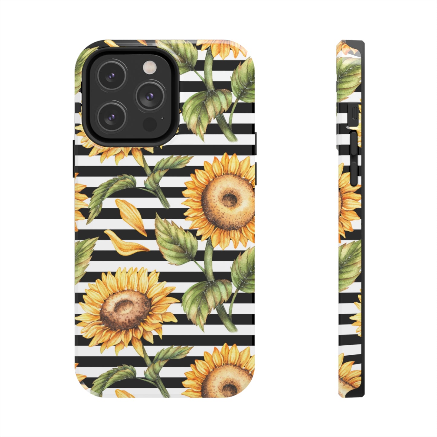 Sunflower Stripped Tough Phone Case