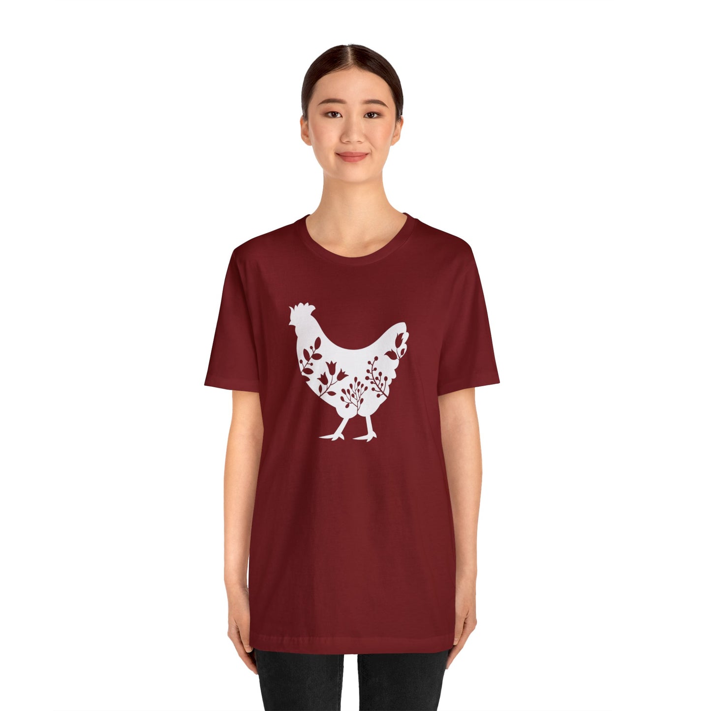 Paisley Chicken Unisex Jersey Short Sleeve Graphic Tees