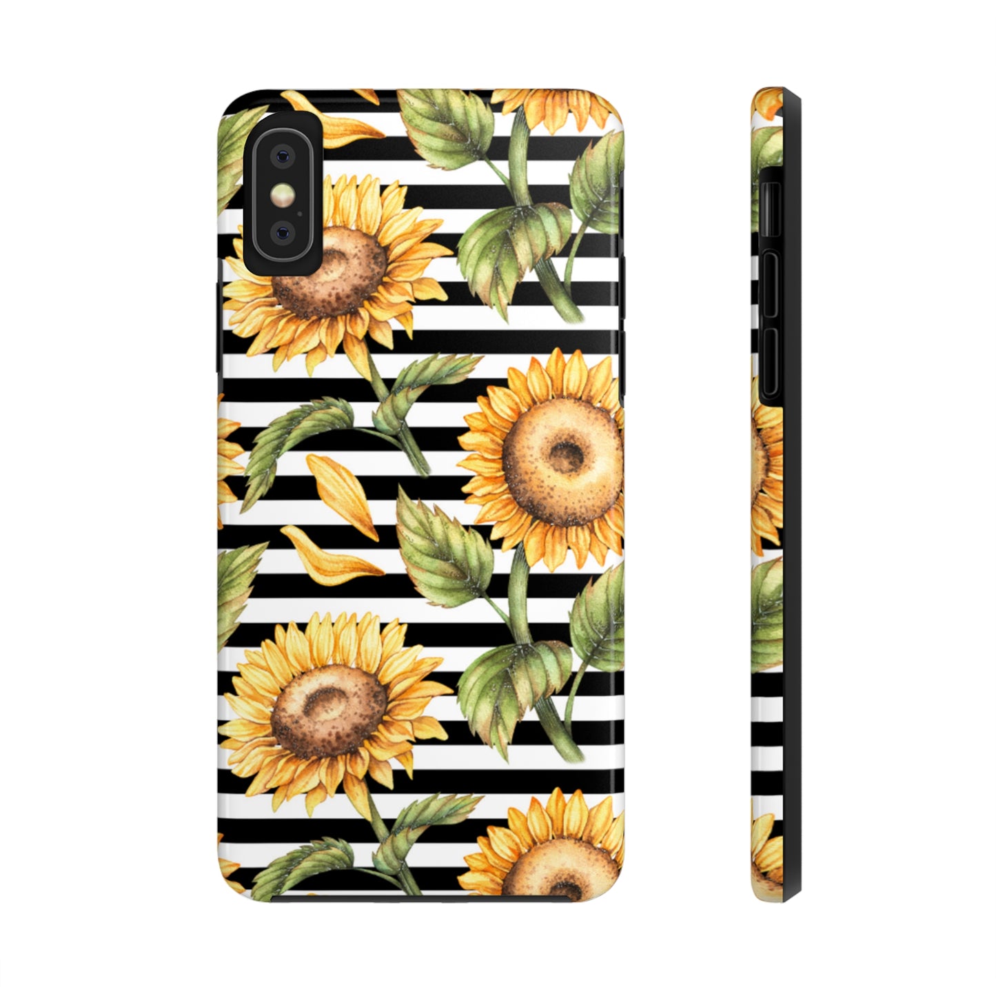 Sunflower Stripped Tough Phone Case