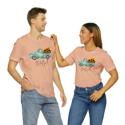 It's fall y'all! Unisex Jersey Short Sleeve Graphic Tees