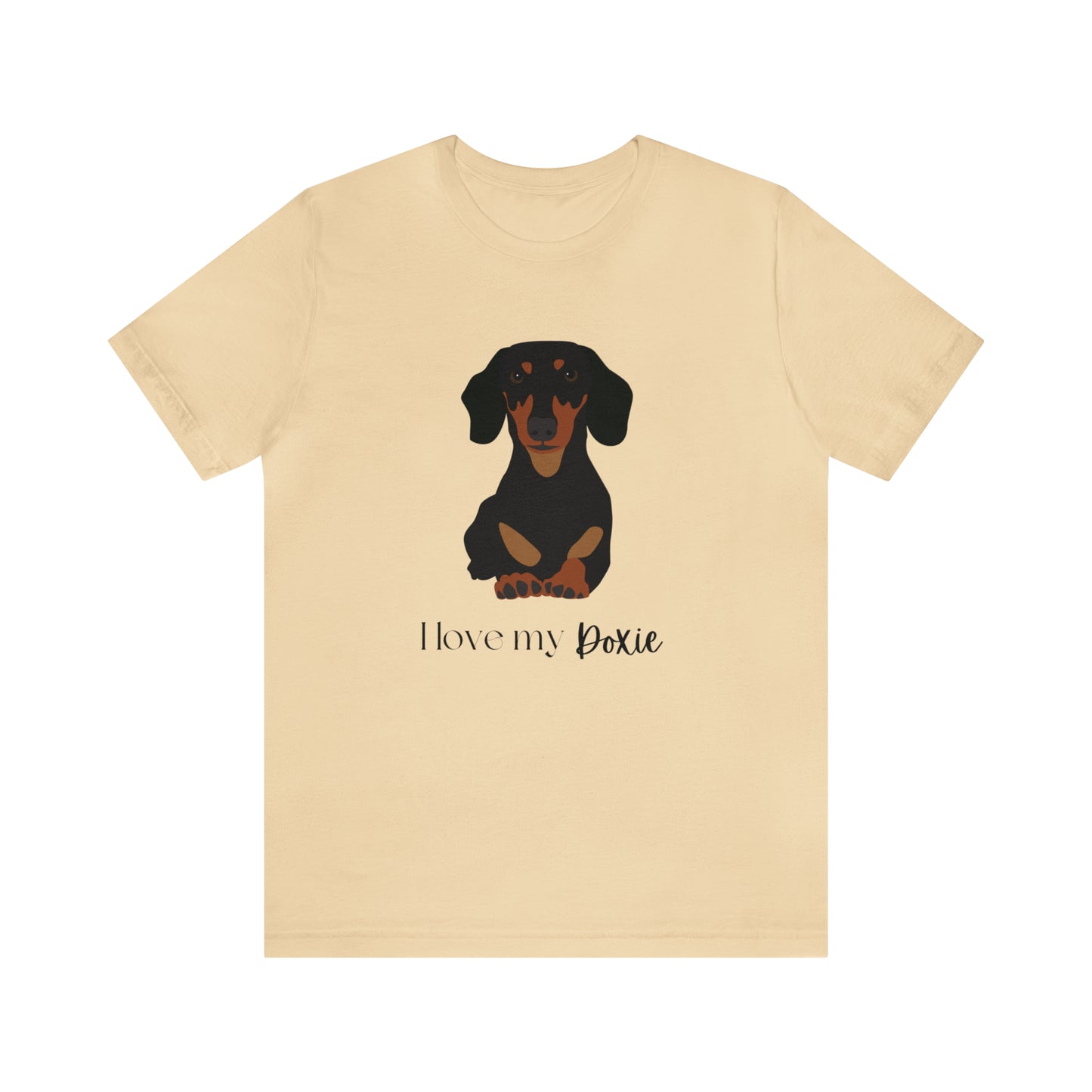 I love my Doxie Unisex Jersey Short Sleeve Graphic Tees