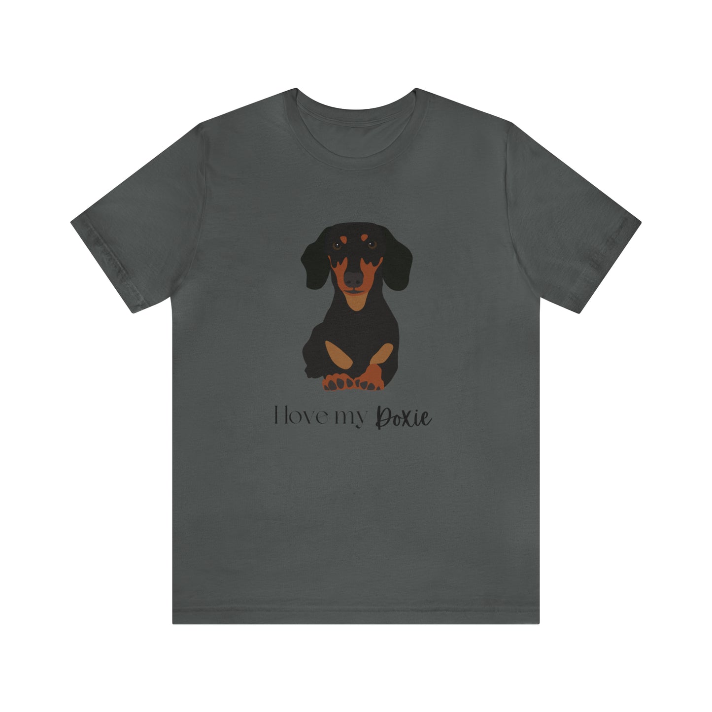 I love my Doxie Unisex Jersey Short Sleeve Graphic Tees