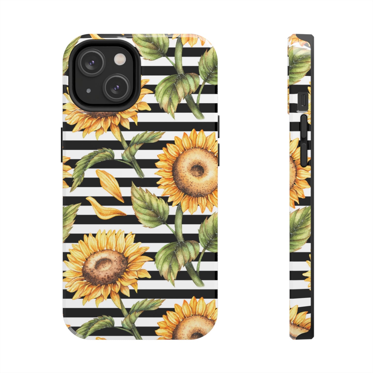 Sunflower Stripped Tough Phone Case