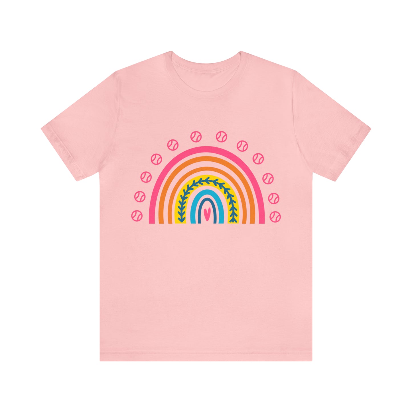 Baseball/Softball Rainbow Unisex Jersey Short Sleeve Tee Graphic Tees