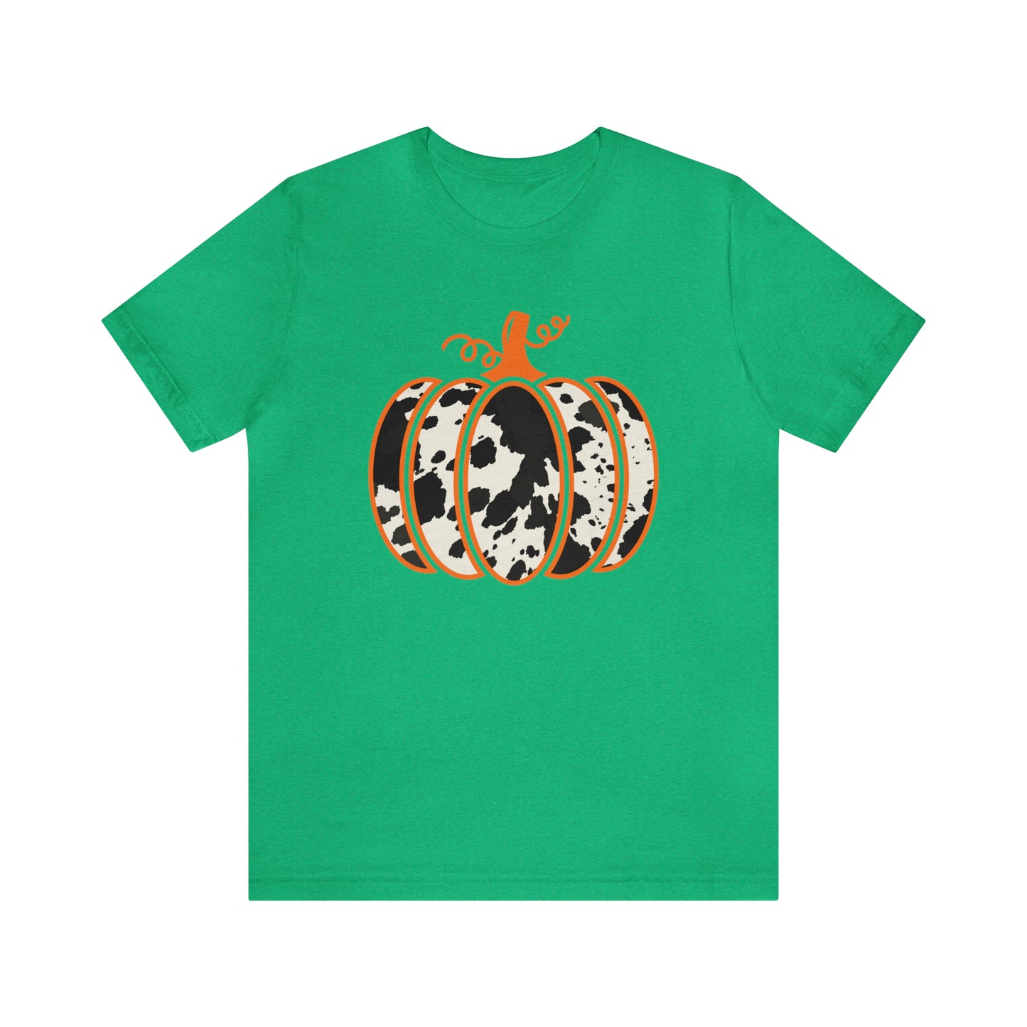 Cow Print Pumpkin Unisex Jersey Short Sleeve Graphic Tees