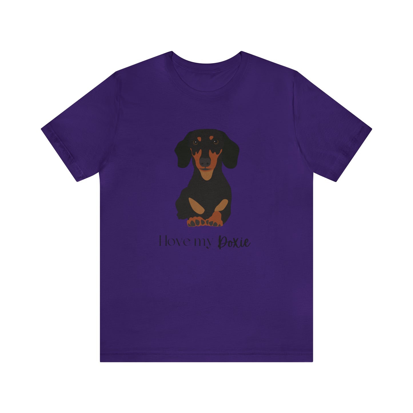 I love my Doxie Unisex Jersey Short Sleeve Graphic Tees