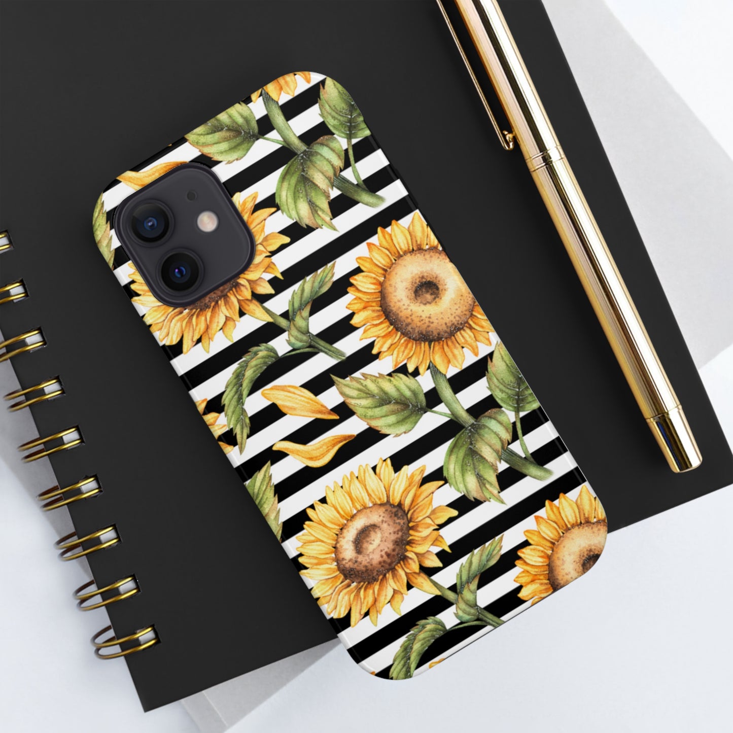 Sunflower Stripped Tough Phone Case