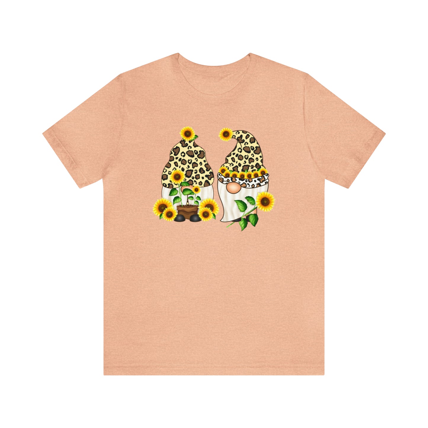 Gnomes and Sunflowers Unisex Jersey Short Sleeve Graphic Tees