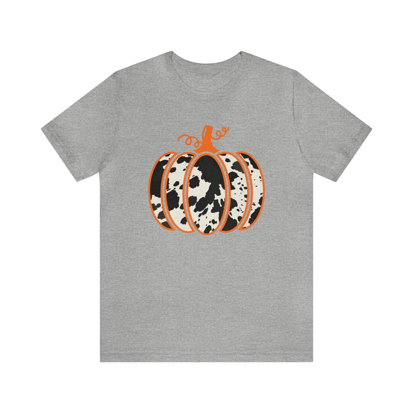 Cow Print Pumpkin Unisex Jersey Short Sleeve Graphic Tees