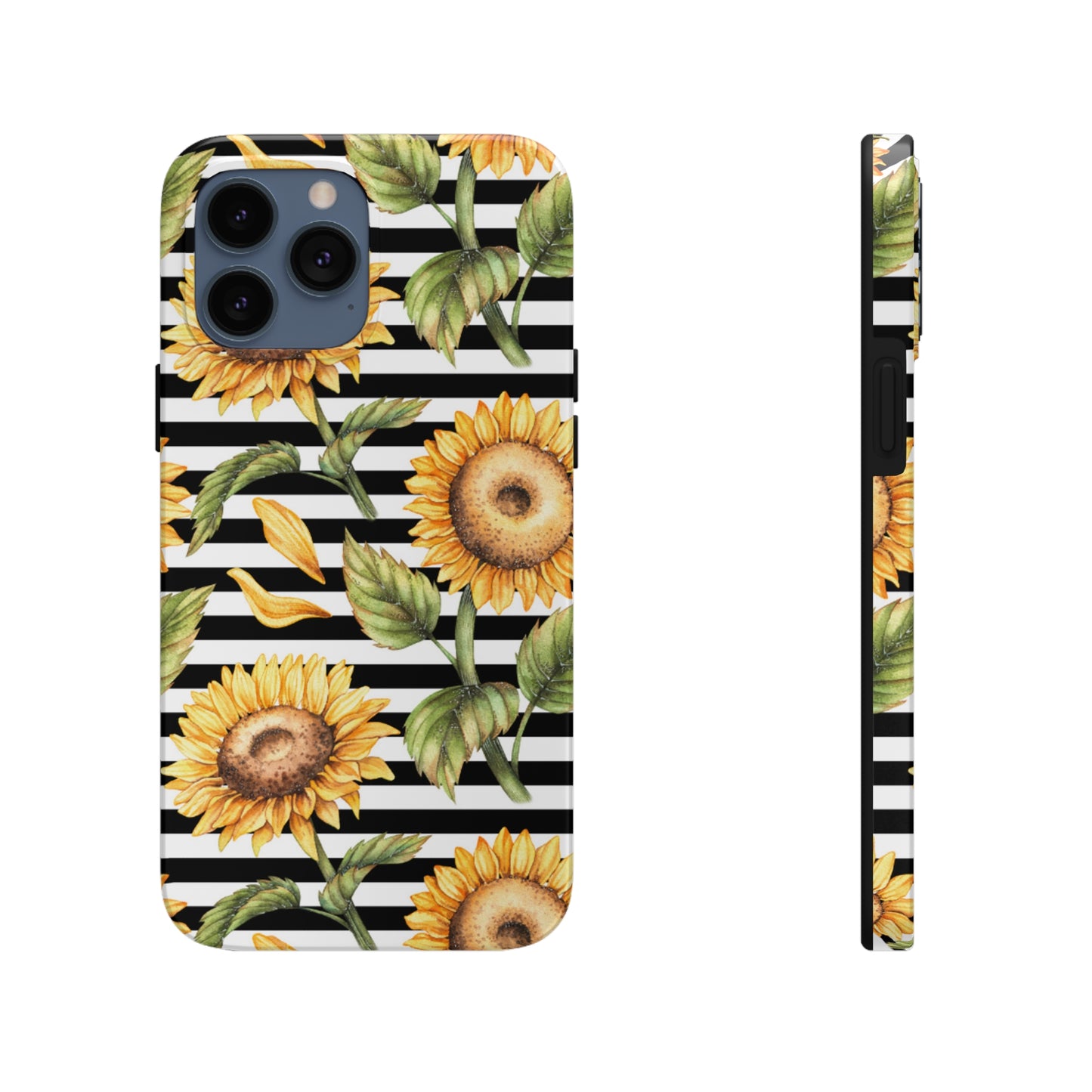 Sunflower Stripped Tough Phone Case