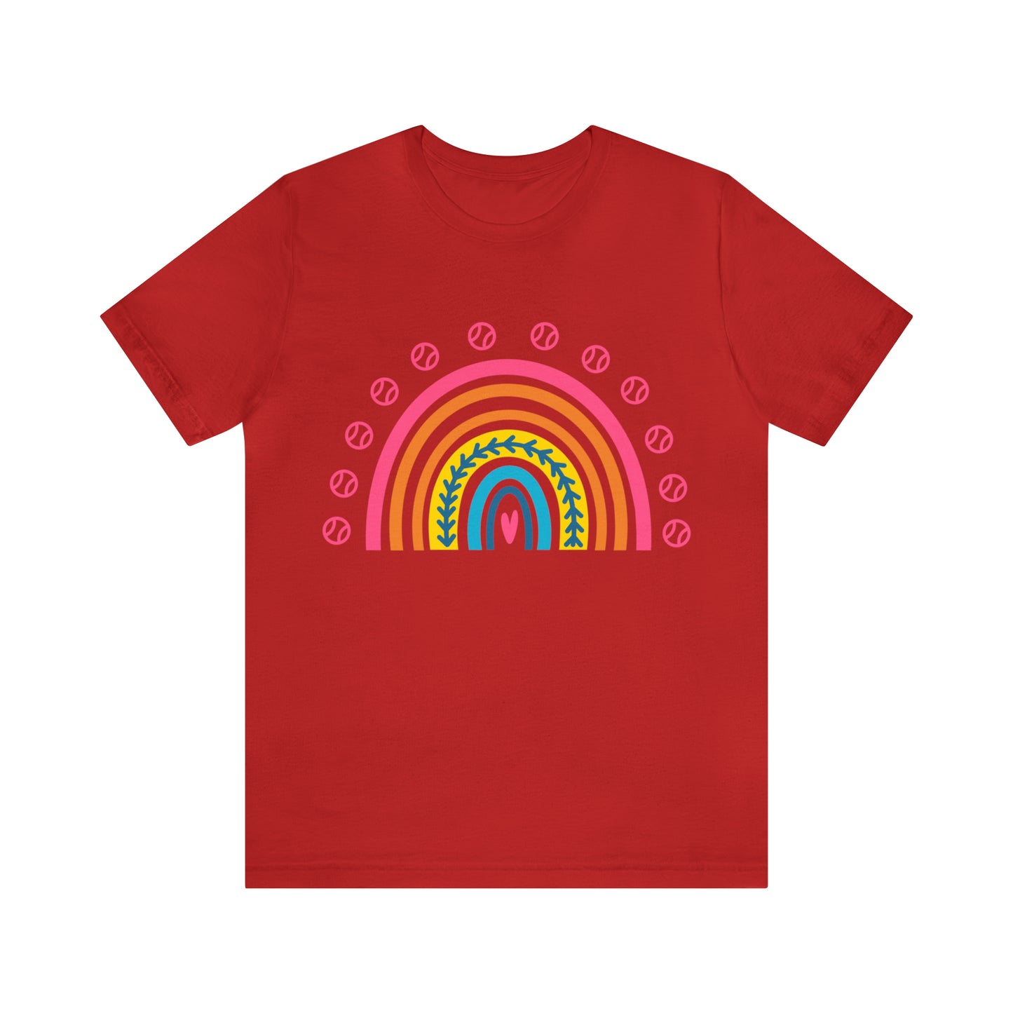 Baseball/Softball Rainbow Unisex Jersey Short Sleeve Tee Graphic Tees