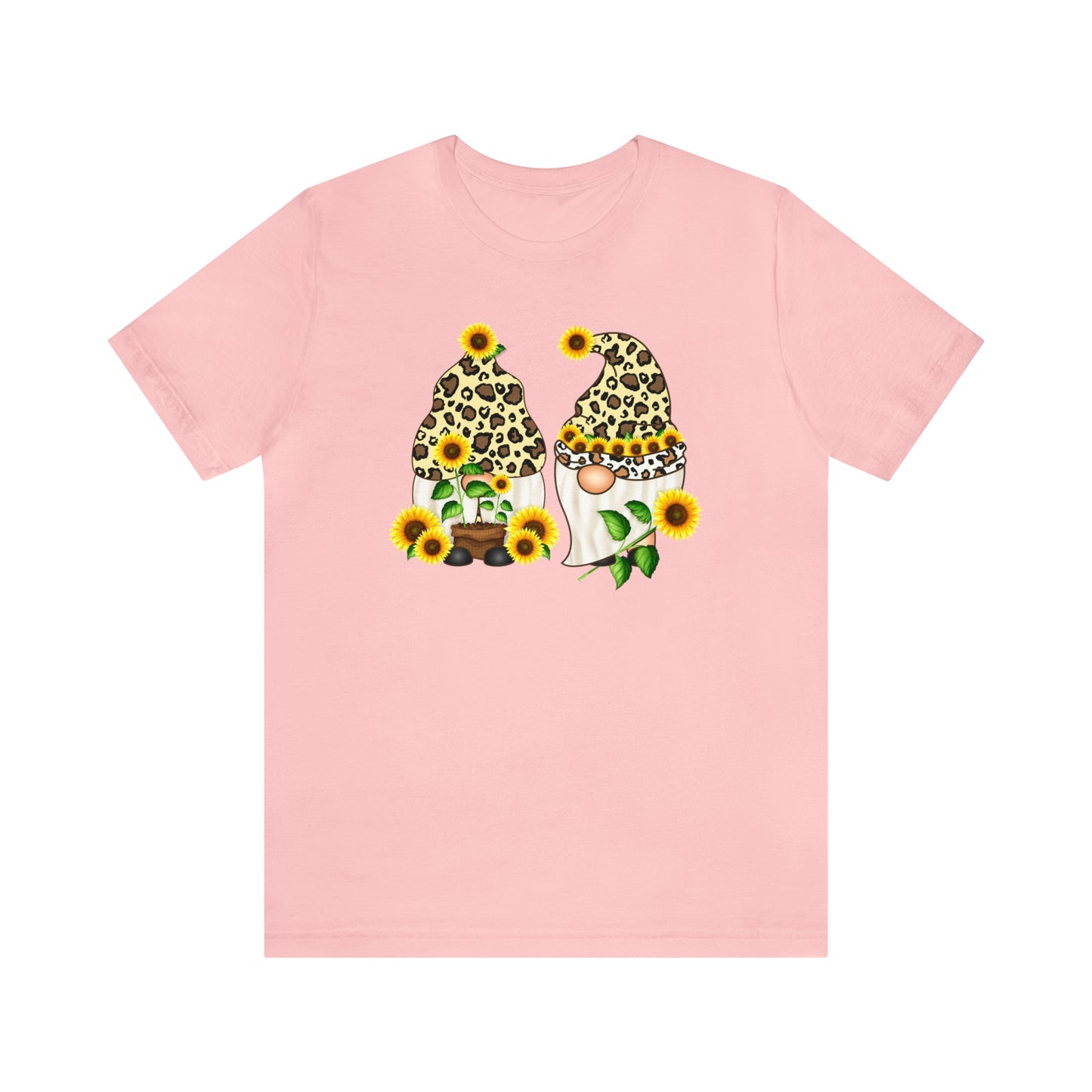 Gnomes and Sunflowers Unisex Jersey Short Sleeve Graphic Tees