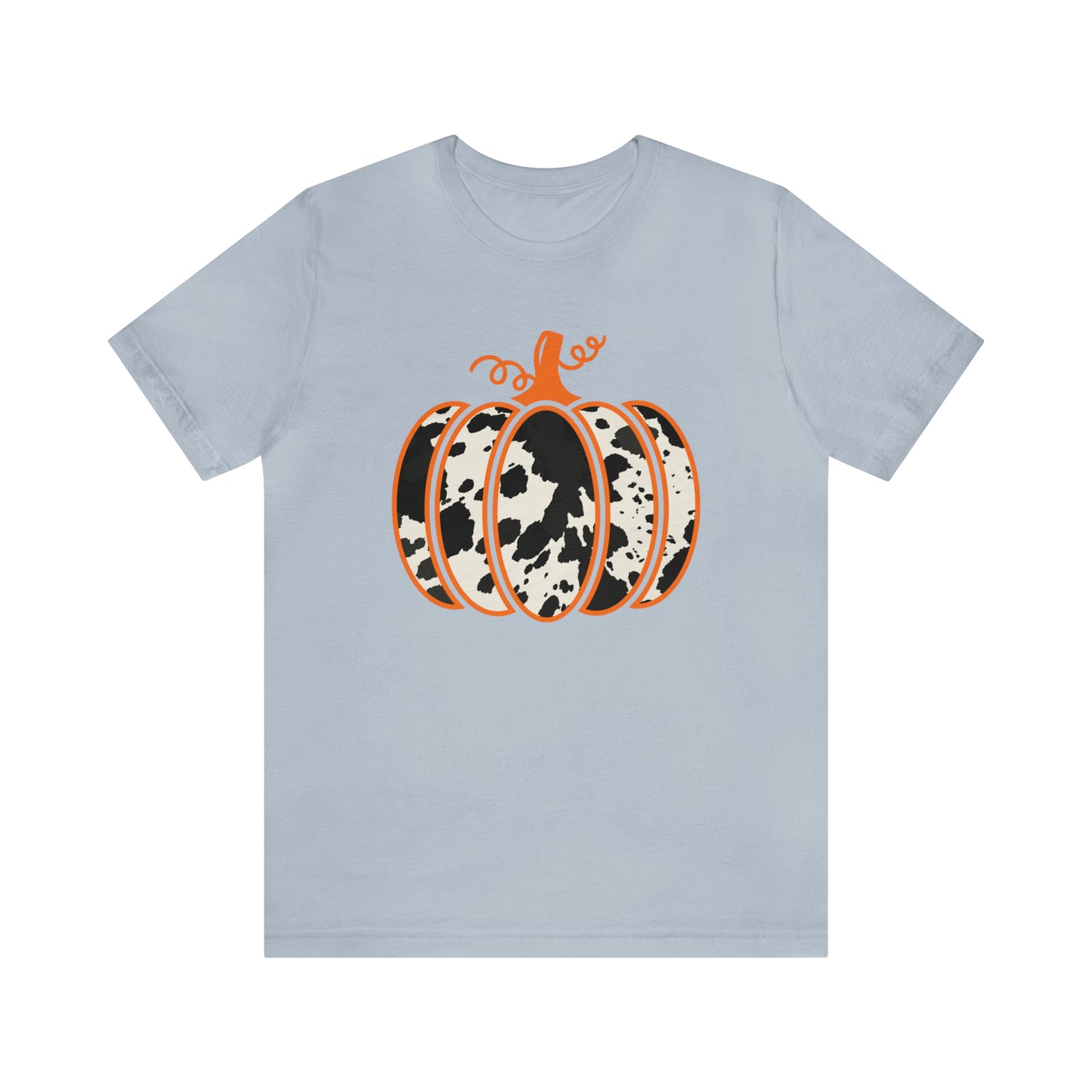 Cow Print Pumpkin Unisex Jersey Short Sleeve Graphic Tees