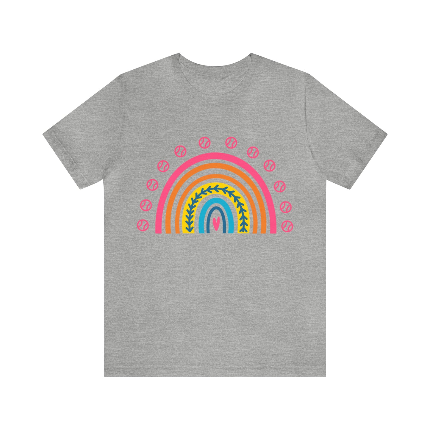 Baseball/Softball Rainbow Unisex Jersey Short Sleeve Tee Graphic Tees