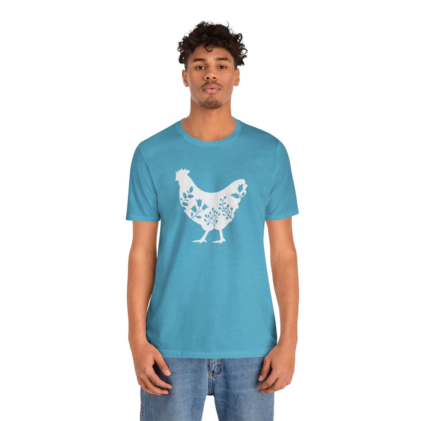 Paisley Chicken Unisex Jersey Short Sleeve Graphic Tees