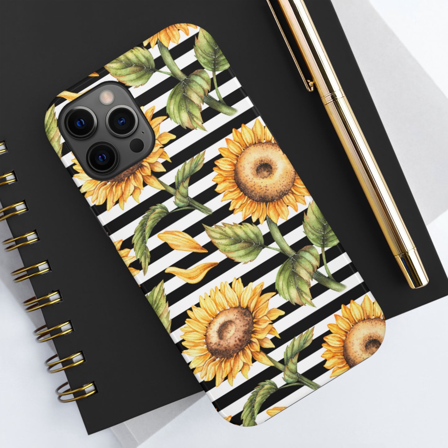 Sunflower Stripped Tough Phone Case