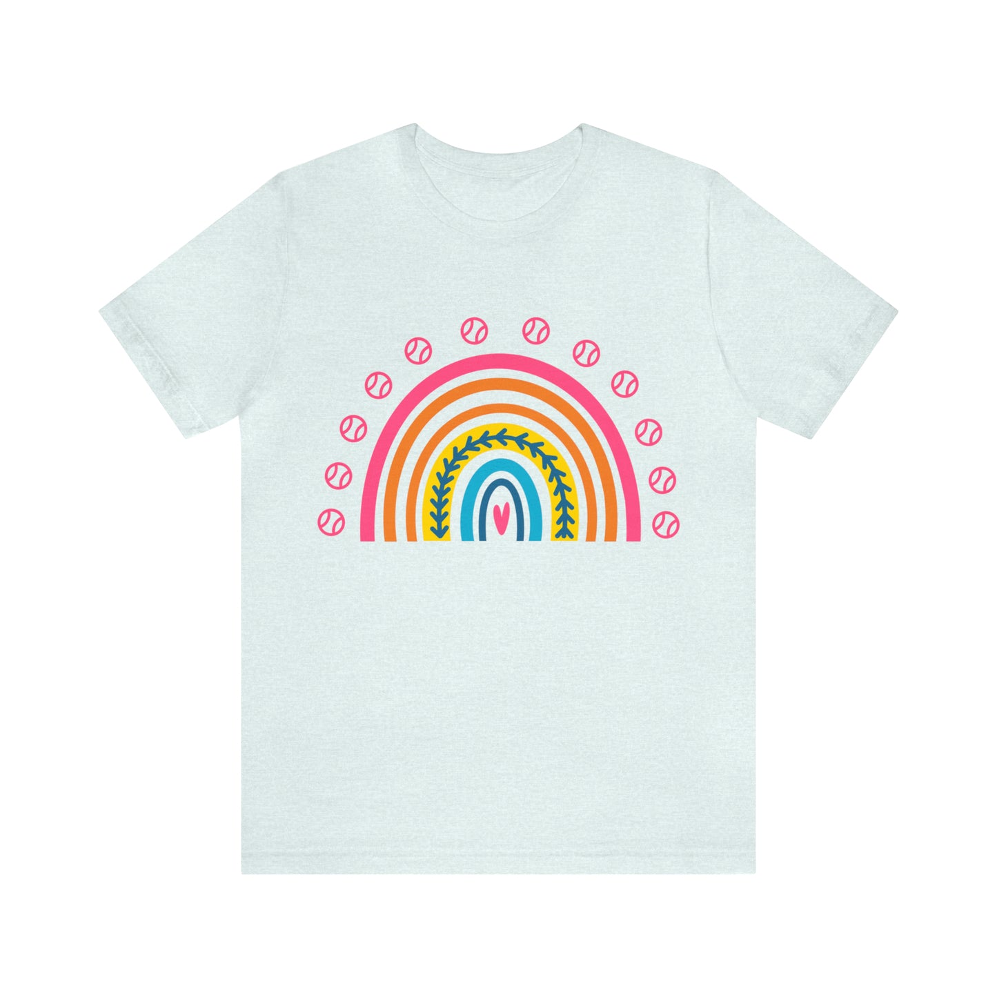 Baseball/Softball Rainbow Unisex Jersey Short Sleeve Tee Graphic Tees