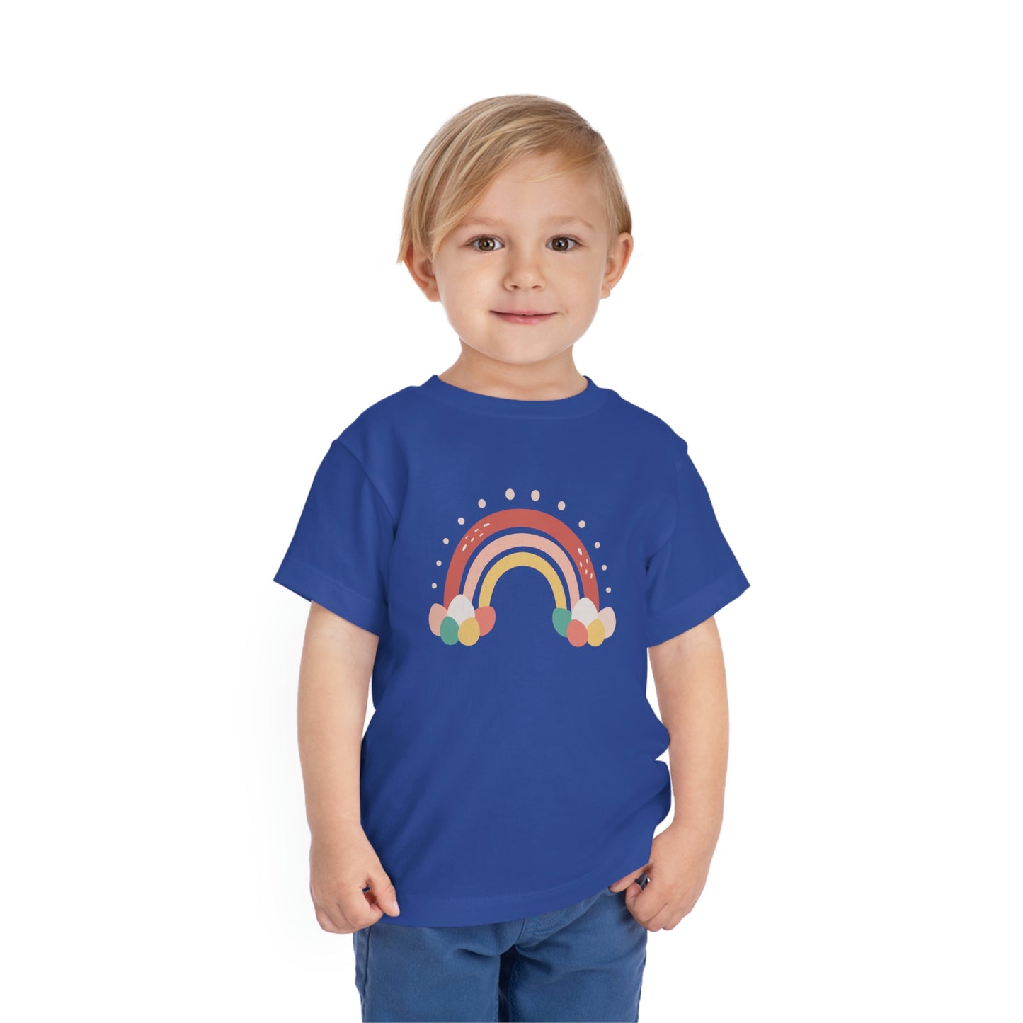 Easter Rainbow Toddler Short Sleeve Kids Apparel