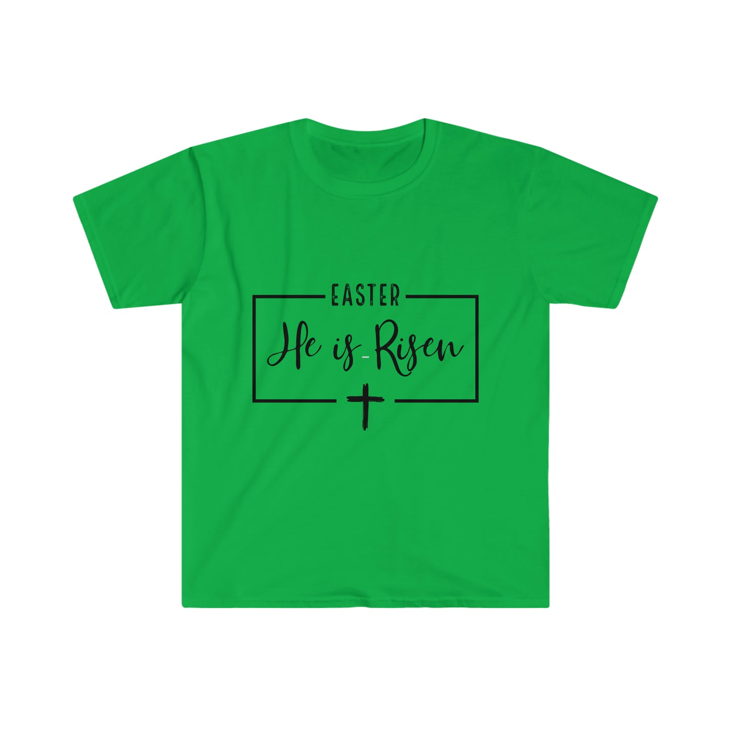 Easter He is Risen Unisex Softstyle T-Shirt Graphic Tees