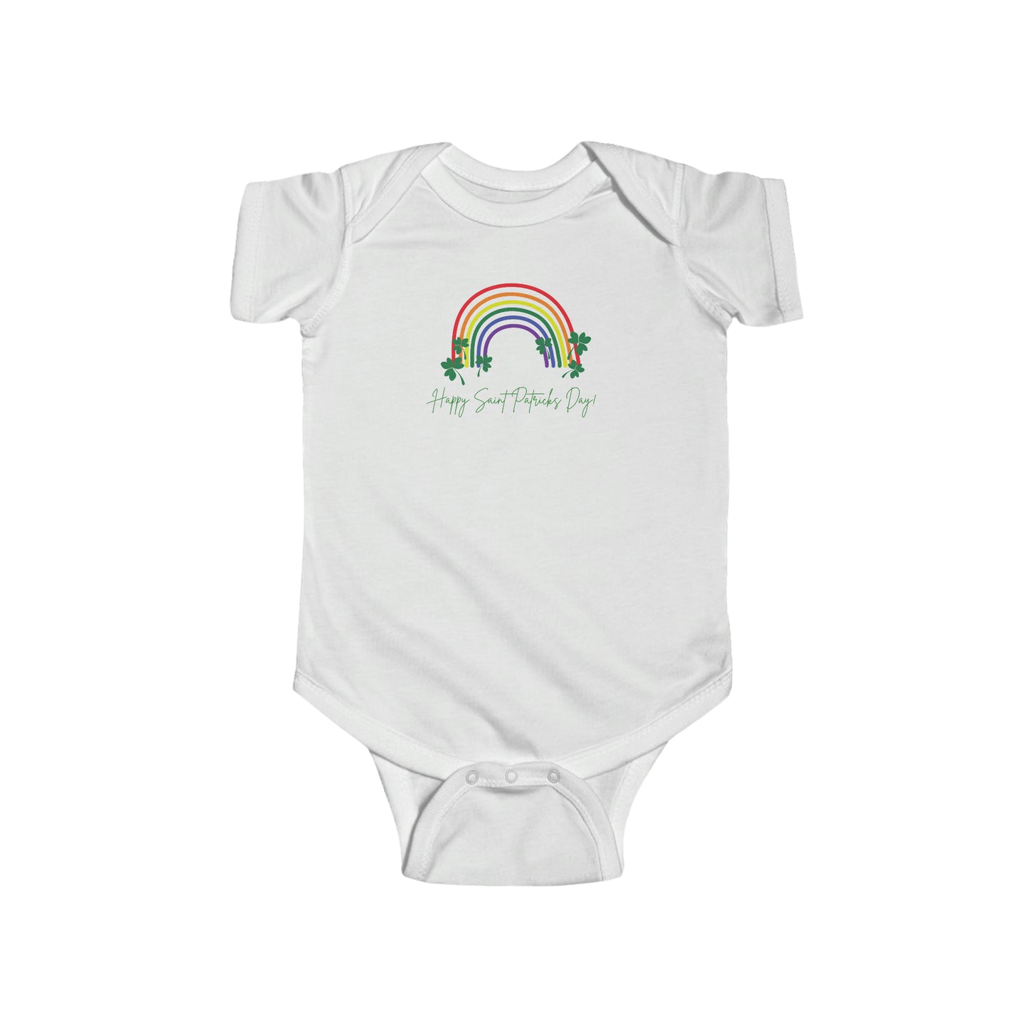 Saint Patrick's Day Rainbow Infant Fine Jersey Bodysuit Kids Apparel