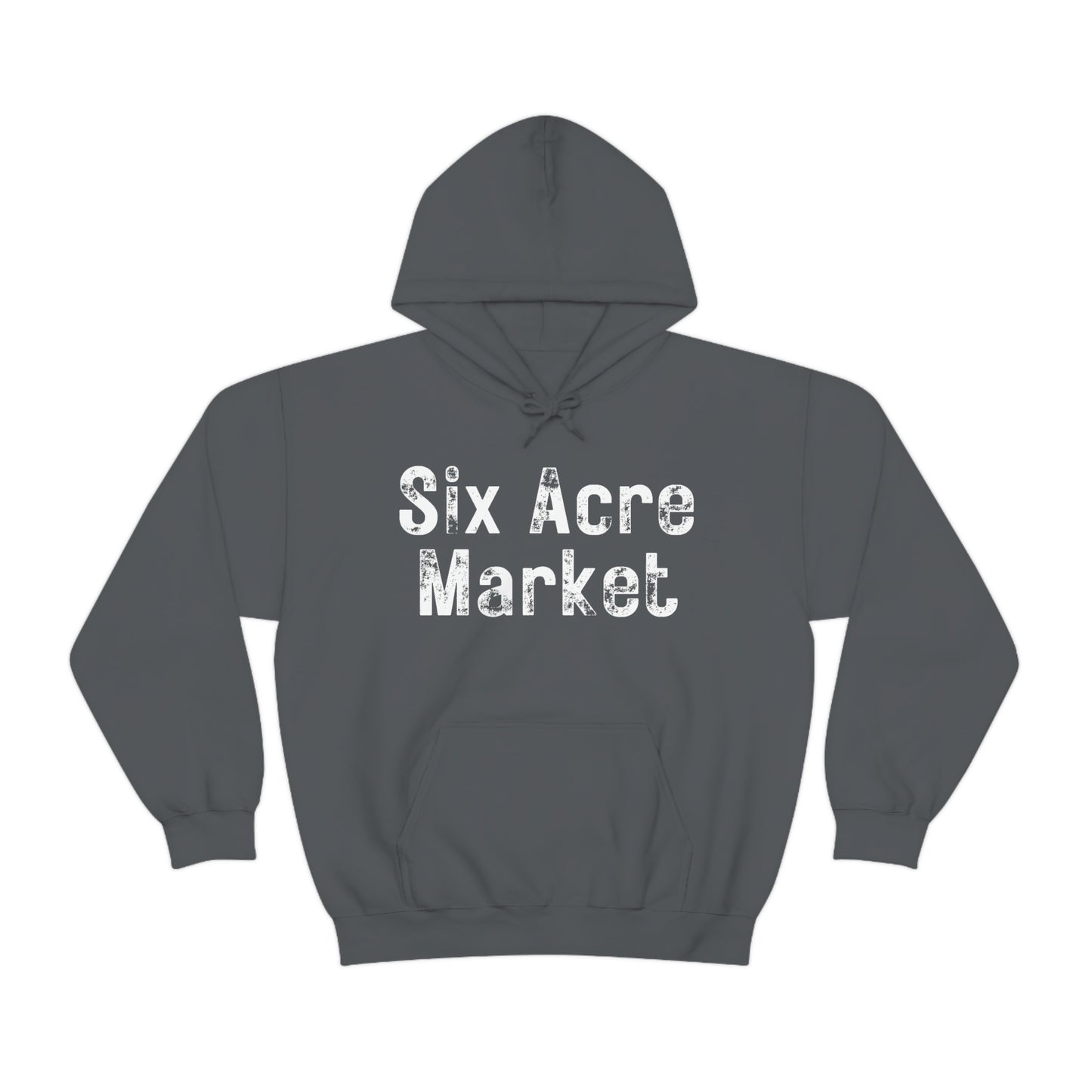 Six Acre Market Merch Unisex Heavy Blend Hooded Sweatshirt! Apparel!