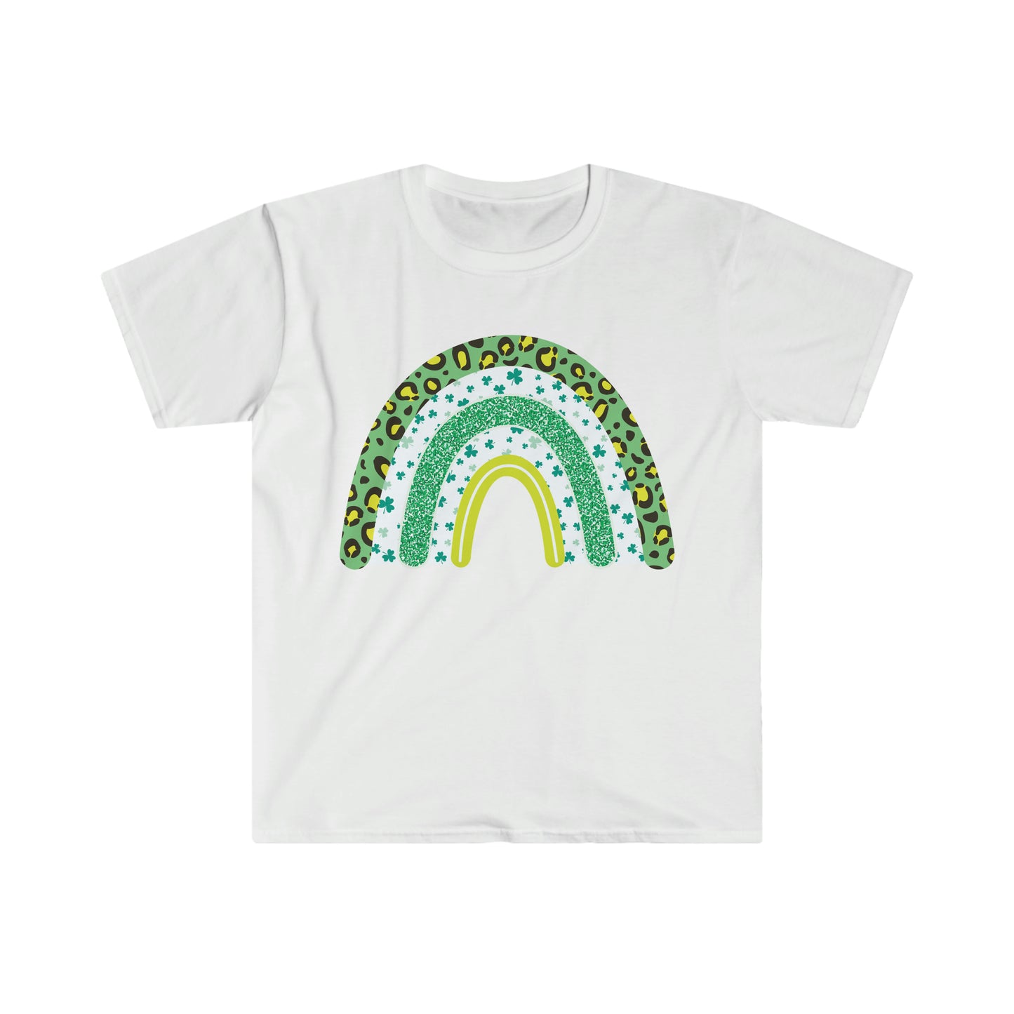 St. Patrick's Day Rainbow Unisex Softstyle T-Shirt Graphic Tees