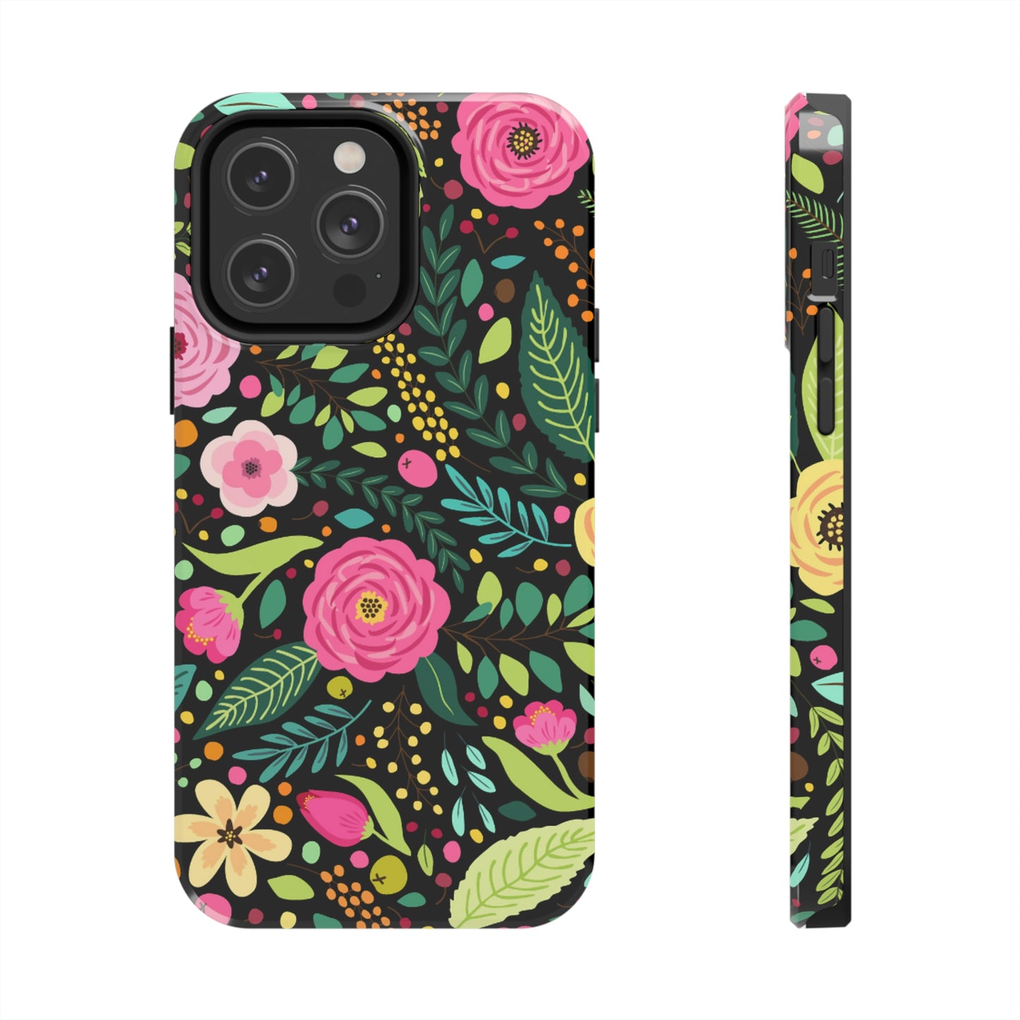 Floral and Leaves Tough Phone Cases, Case-Mate Phone Case