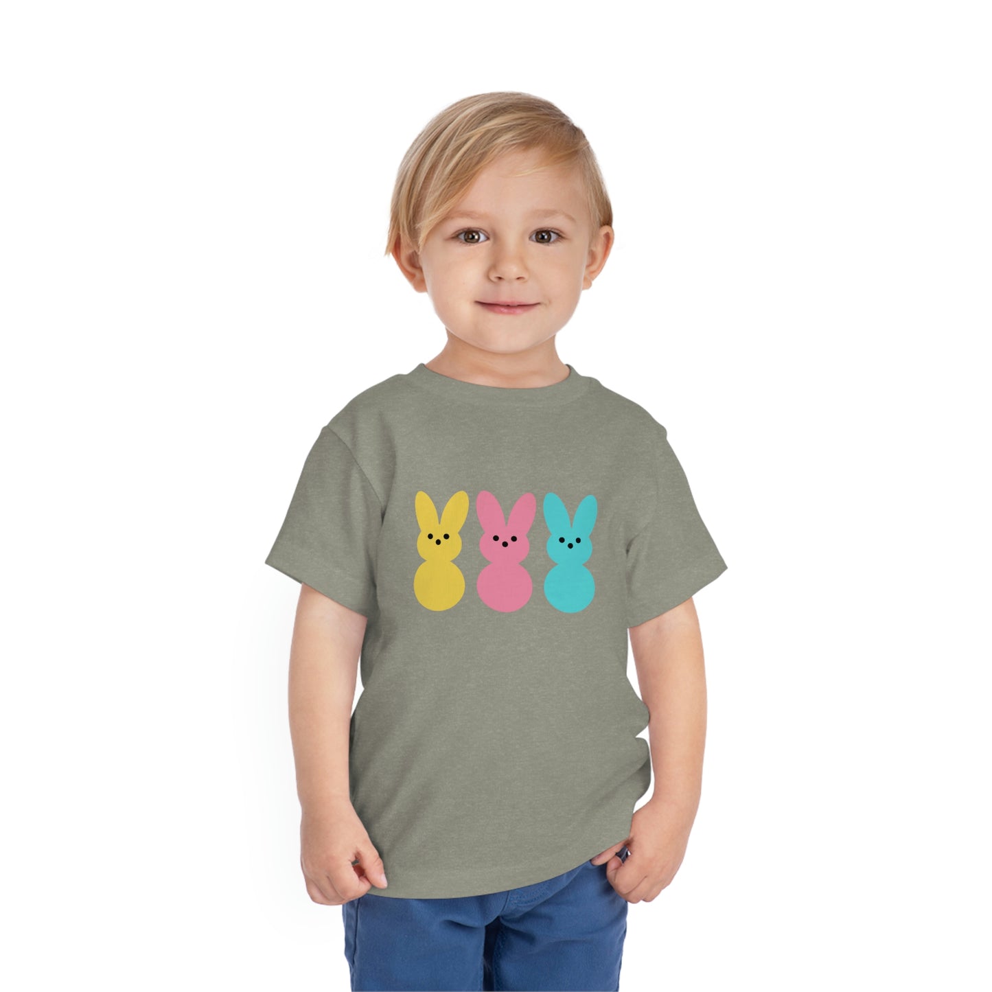 3 bunny's Easter Toddler Short Sleeve Tee Kids Apparel