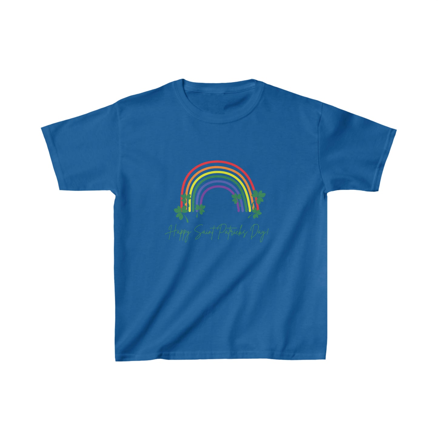 Happy Saint Patrick's Day Rainbow Kids Heavy Cotton™ Tee Kids Apparel