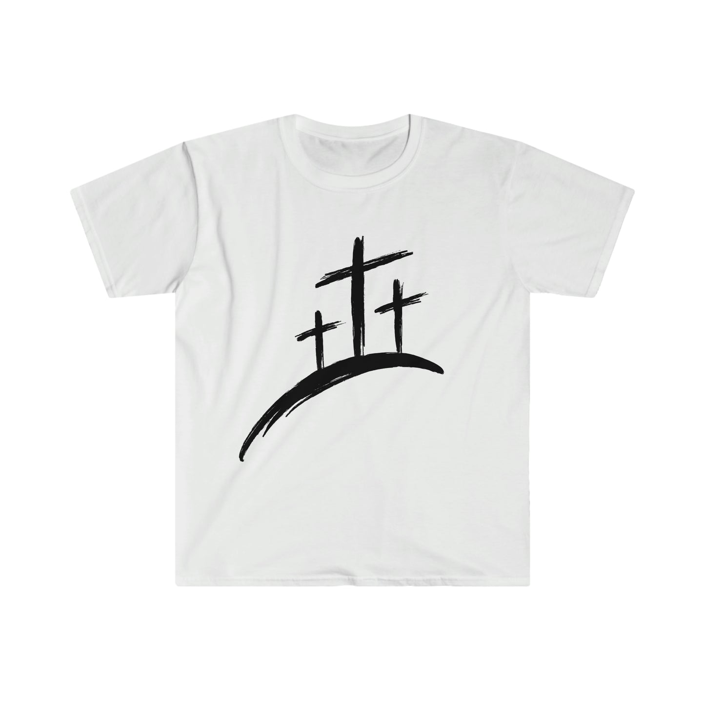 Three Crosses Unisex Softstyle T-Shirt Graphic Tee